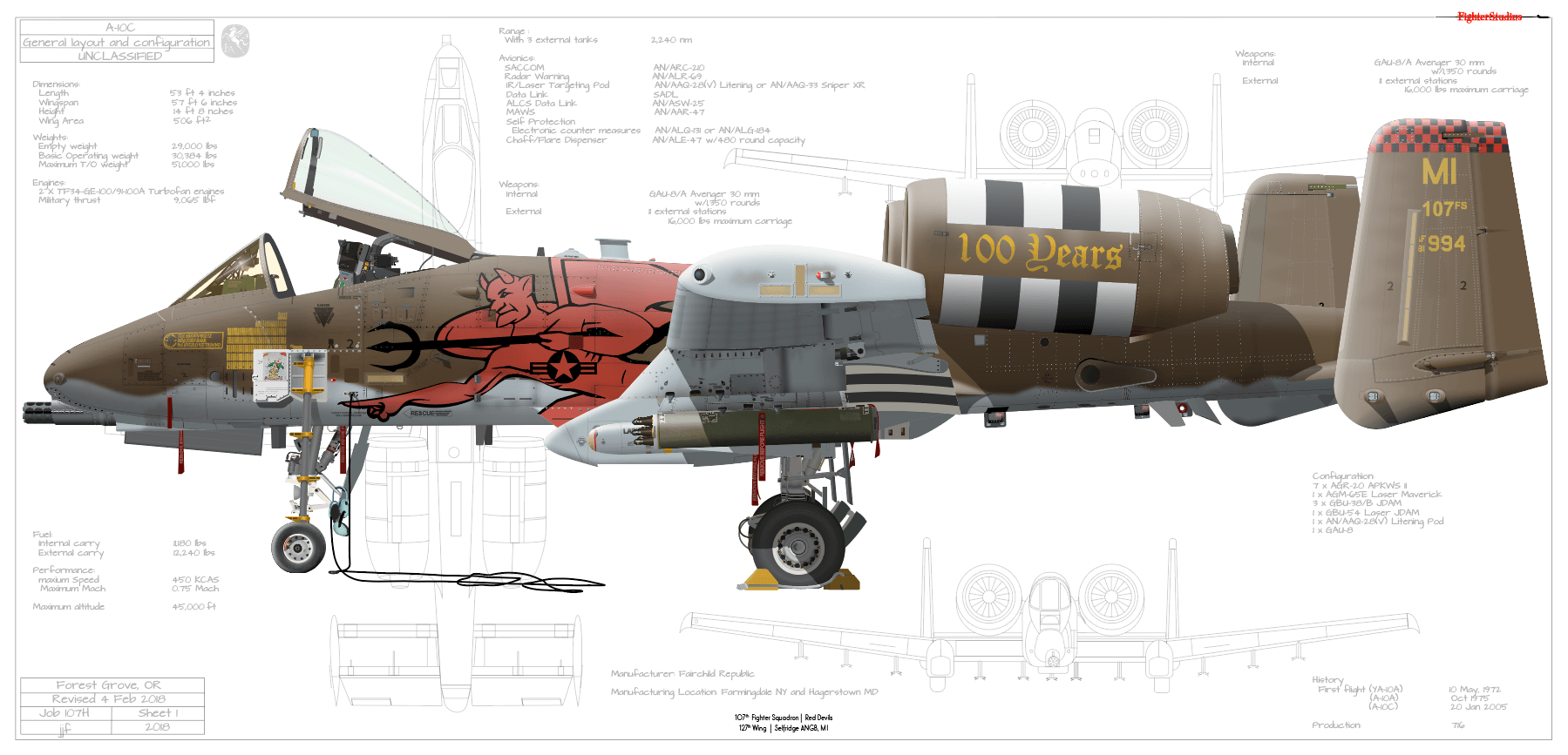 A-10C Thunderbolt II 107 FS 